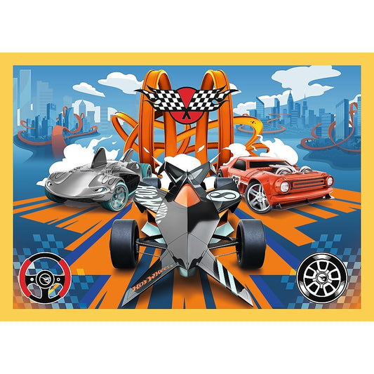 Puzzle Trefl 4 in1 Hot Wheels vehicule - Publisol.ro