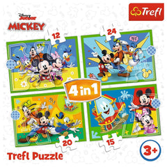 Puzzle Trefl 4 in1 Mickey Mouse si prietenii - Publisol.ro