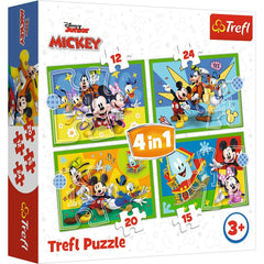 Puzzle Trefl 4 in1 Mickey Mouse si prietenii - Publisol.ro
