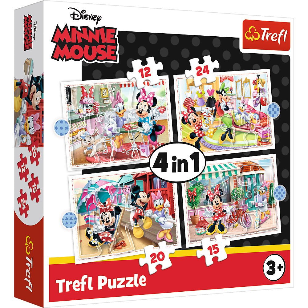 Puzzle Trefl 4 in1 Minnie mouse si prietenii ei - Publisol.ro