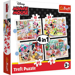 Puzzle Trefl 4 in1 Minnie mouse si prietenii ei - Publisol.ro