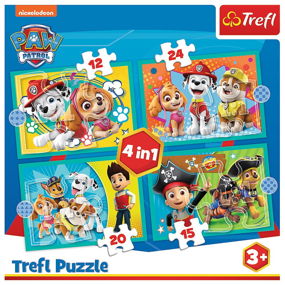 Puzzle Trefl 4 in1 patrula catelusilor - Publisol.ro