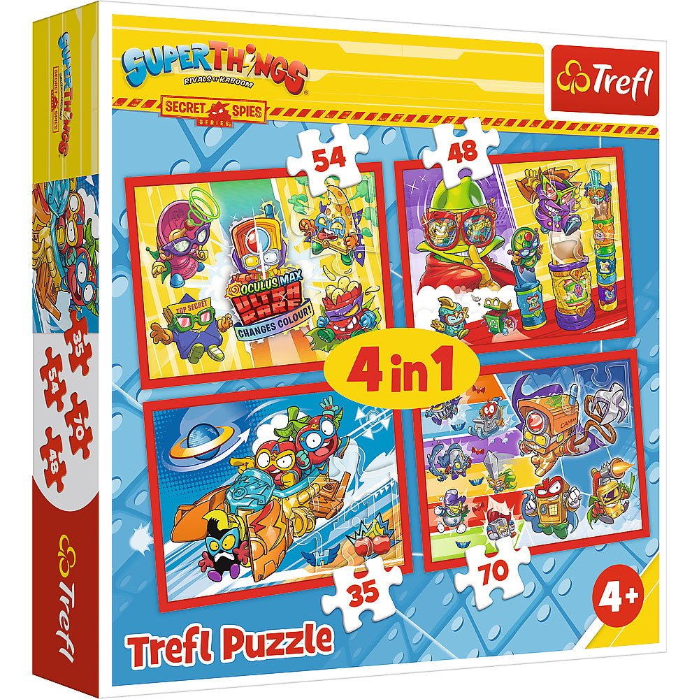 Puzzle Trefl 4 in1 spionii secreti - Publisol.ro