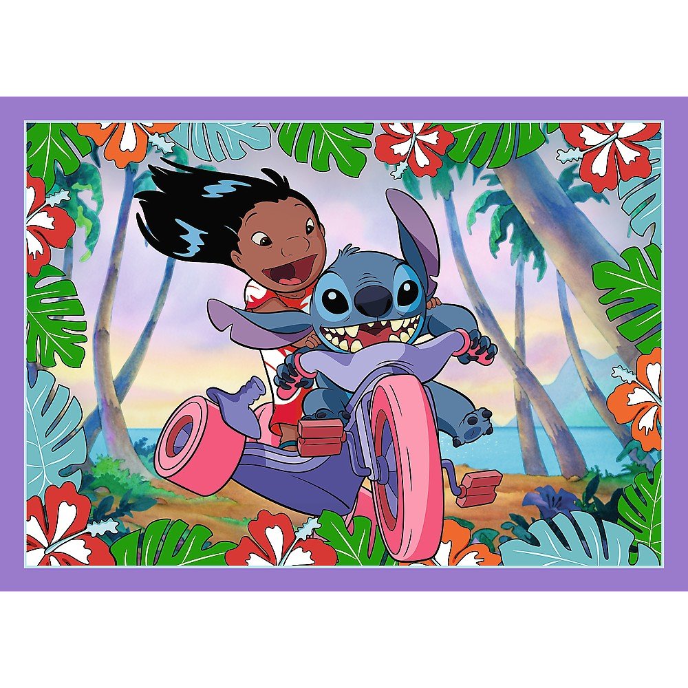 Puzzle Trefl 4 in1 Stitch ziua fermecata - Publisol.ro