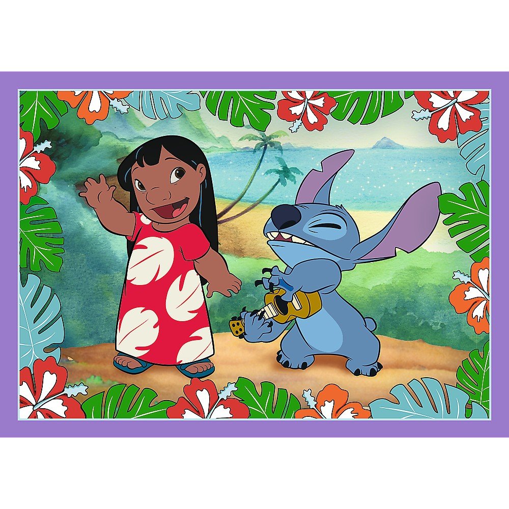 Puzzle Trefl 4 in1 Stitch ziua fermecata - Publisol.ro