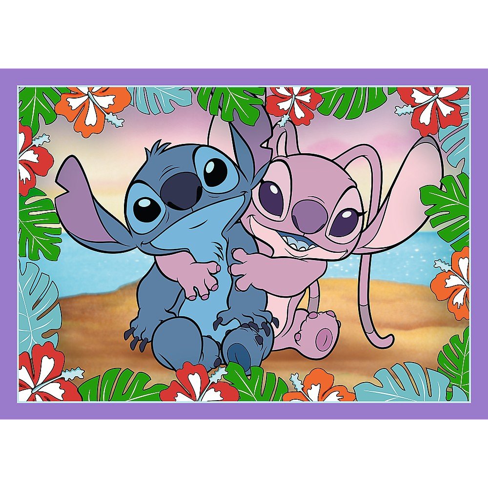 Puzzle Trefl 4 in1 Stitch ziua fermecata - Publisol.ro