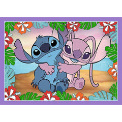 Puzzle Trefl 4 in1 Stitch ziua fermecata - Publisol.ro