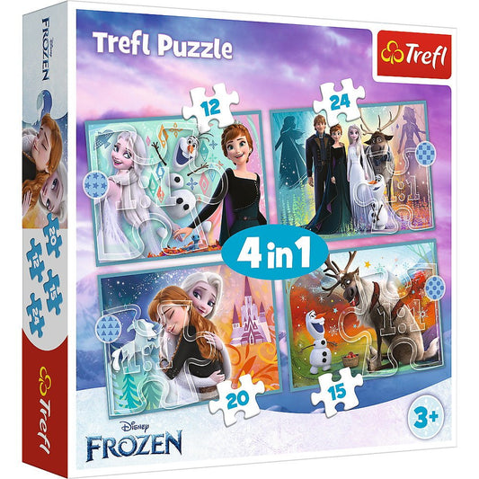 Puzzle trefl 4in1 frozen 2 uimitoarea lume disney, Trefl - Publisol.ro