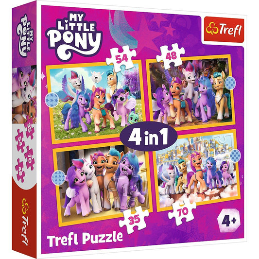 Puzzle trefl 4in1 my little pony sa cunoastem poneii, Trefl - Publisol.ro
