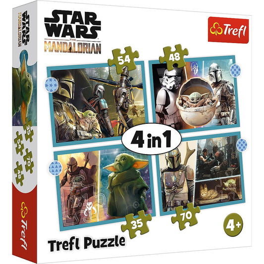 Puzzle trefl 4in1 star wars - mandalorianul, Trefl - Publisol.ro