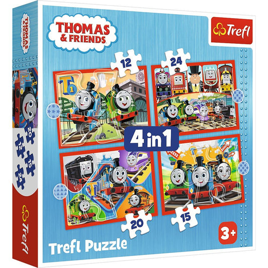 Puzzle trefl 4in1 thomas trenuletele amuzante, Trefl - Publisol.ro