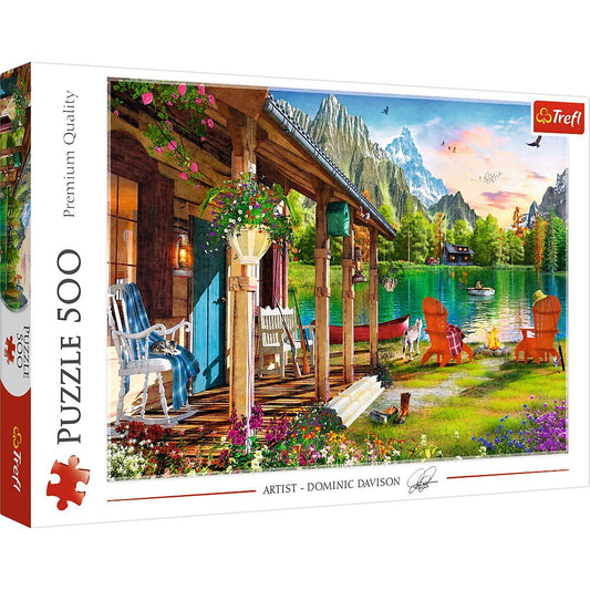 Puzzle trefl 500 cabana din munti, Trefl - Publisol.ro