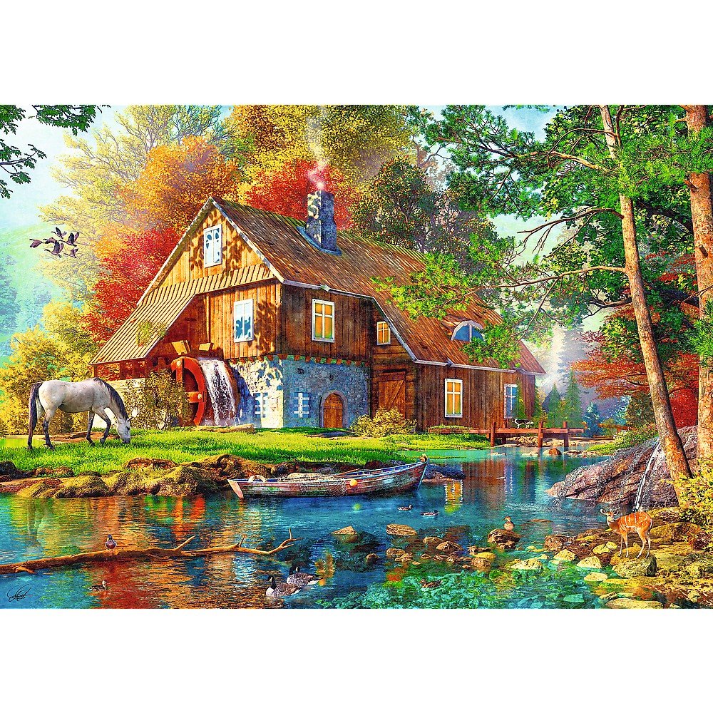 Puzzle Trefl 500 cabana langa rau - Publisol.ro
