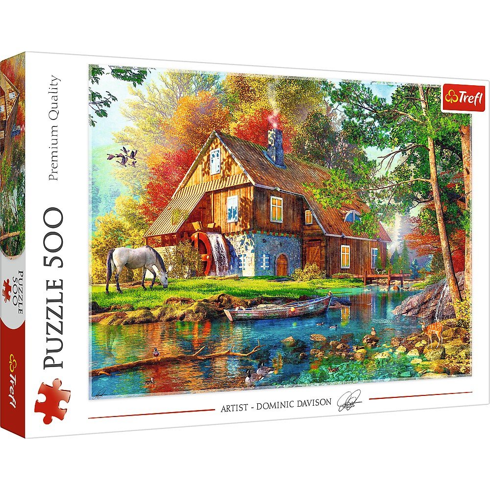 Puzzle Trefl 500 cabana langa rau - Publisol.ro