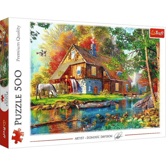 Puzzle Trefl 500 cabana langa rau - Publisol.ro