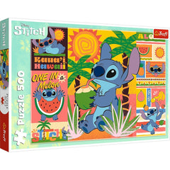 Puzzle Trefl 500 Disney Stitch in vacanta - Publisol.ro