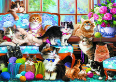 Puzzle Trefl 500 familia de pisicute - Publisol.ro