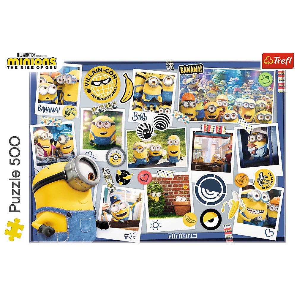 Puzzle Trefl 500 minionii colectia foto - Publisol.ro