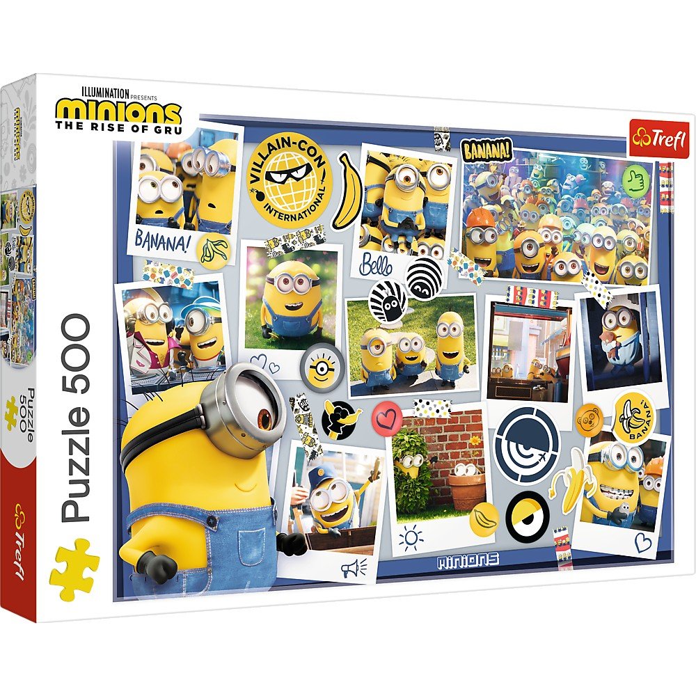Puzzle Trefl 500 minionii colectia foto - Publisol.ro