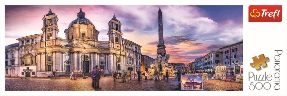 Puzzle Trefl 500 panorama piata navona din roma - Publisol.ro