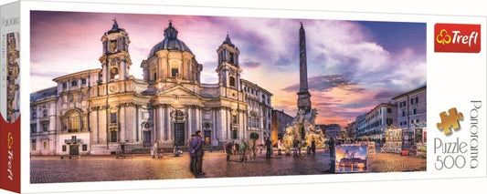 Puzzle Trefl 500 panorama piata navona din roma - Publisol.ro