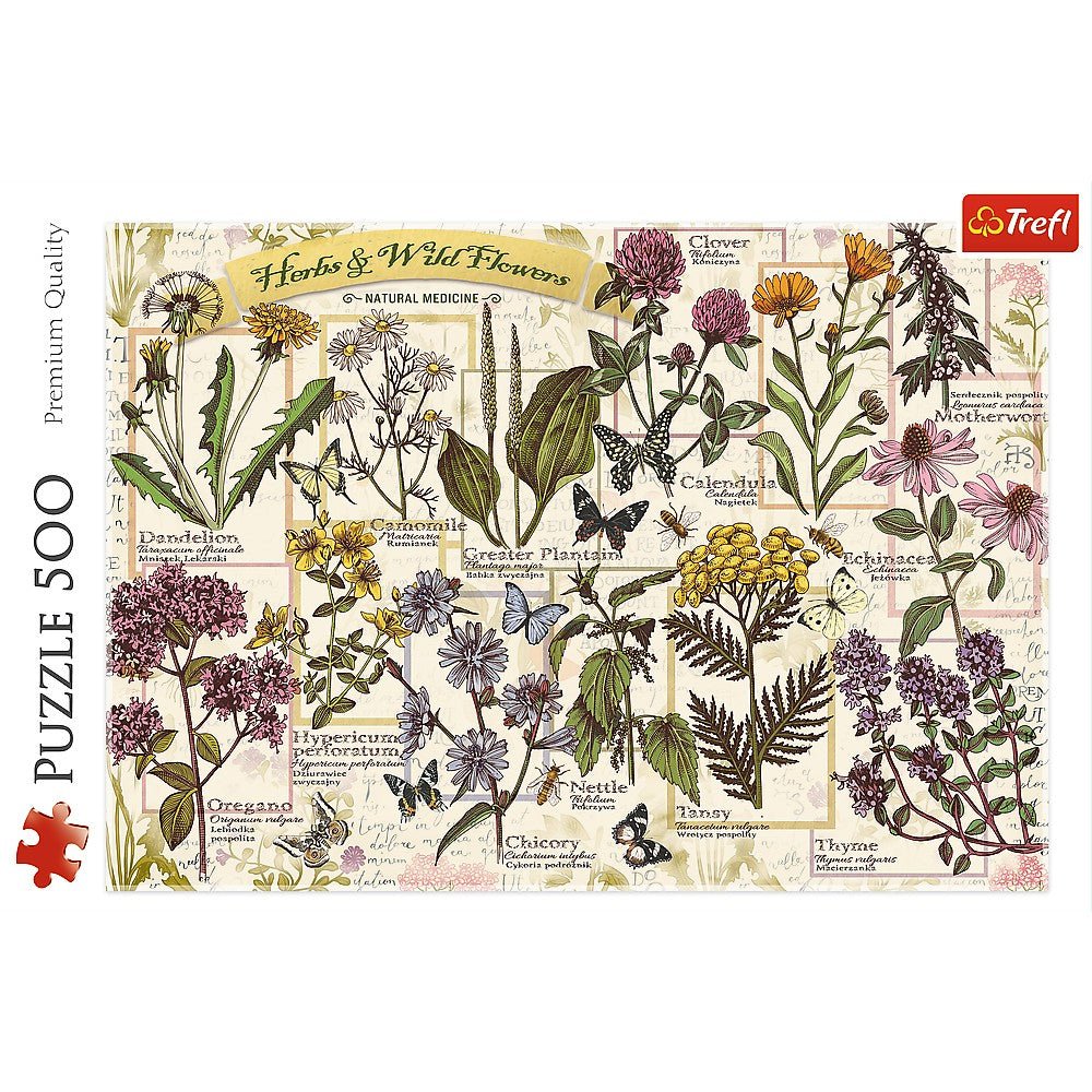 Puzzle Trefl 500 plante si flori salbatice - Publisol.ro