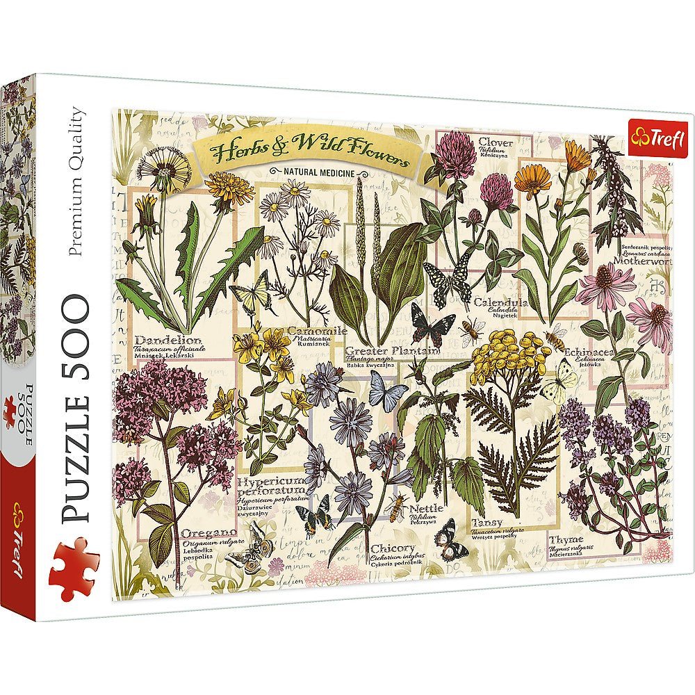 Puzzle Trefl 500 plante si flori salbatice - Publisol.ro