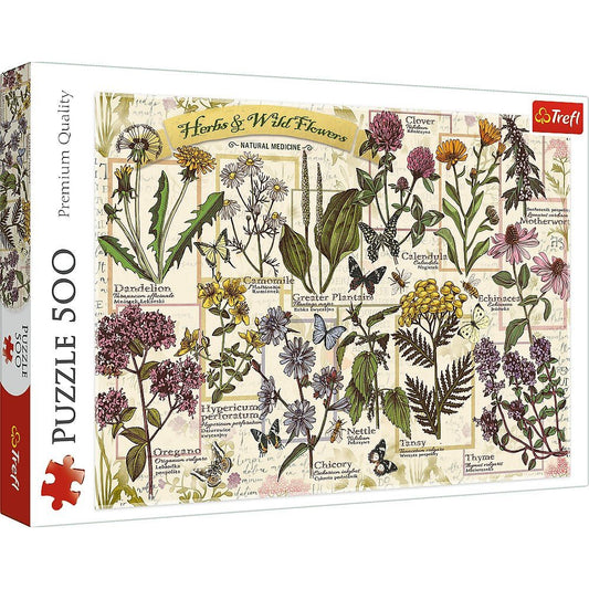 Puzzle Trefl 500 plante si flori salbatice - Publisol.ro
