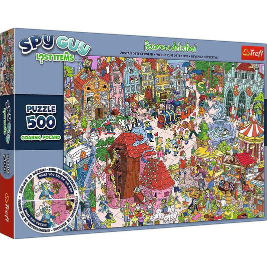 Puzzle trefl 500 spy guy obiecte pierdute in gdansk polonia, Trefl - Publisol.ro