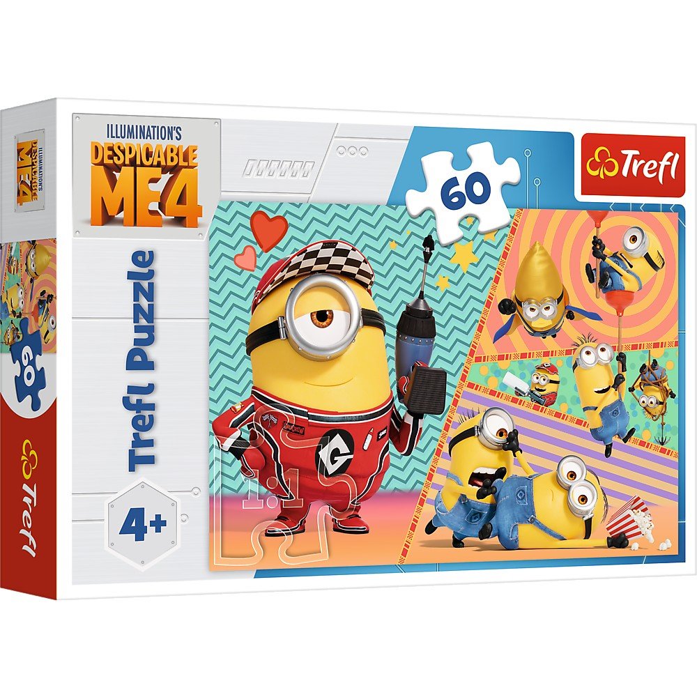 Puzzle Trefl 60 despicable me 4 minionii fericiti - Publisol.ro