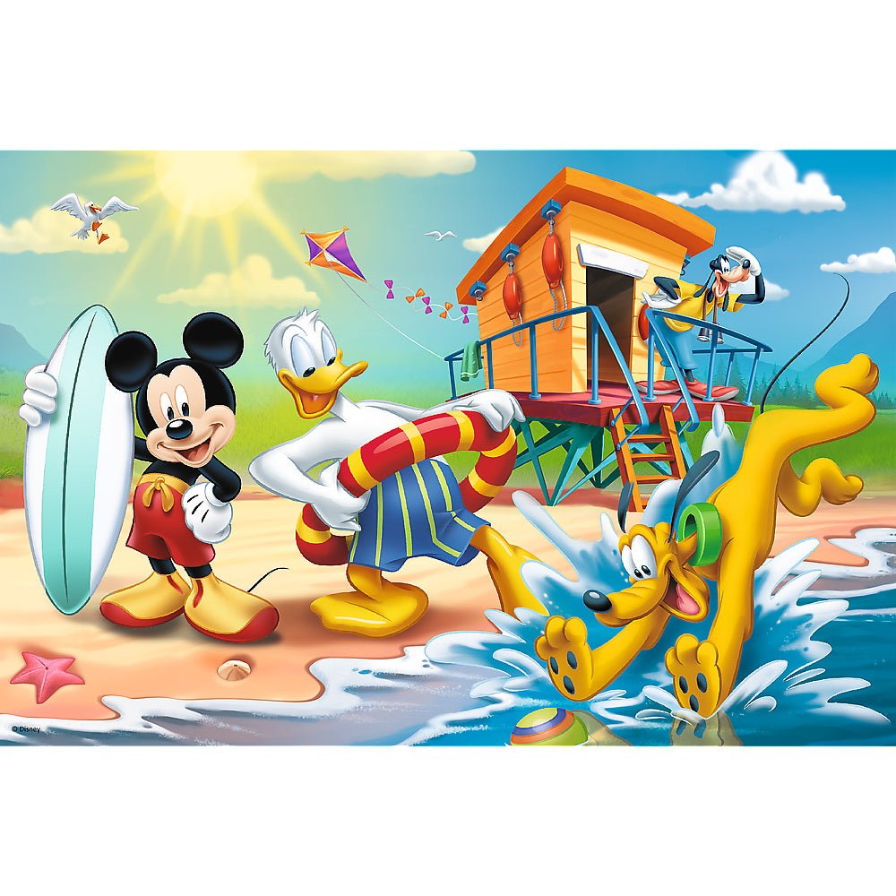Puzzle Trefl 60 distractie pe plaja cu Mickey Mouse - Publisol.ro