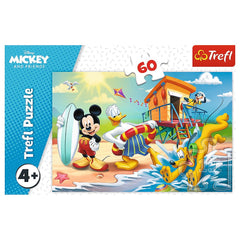 Puzzle Trefl 60 distractie pe plaja cu Mickey Mouse - Publisol.ro