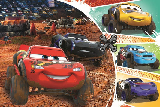Puzzle Trefl 60 Fulger Mcqueen cu prietenii - Publisol.ro