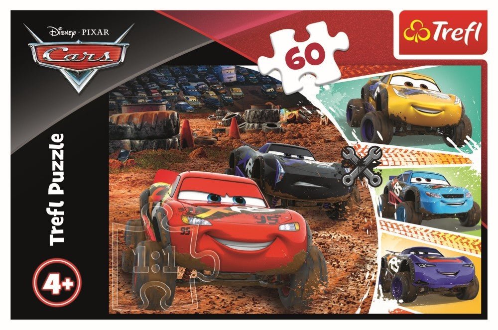 Puzzle Trefl 60 Fulger Mcqueen cu prietenii - Publisol.ro