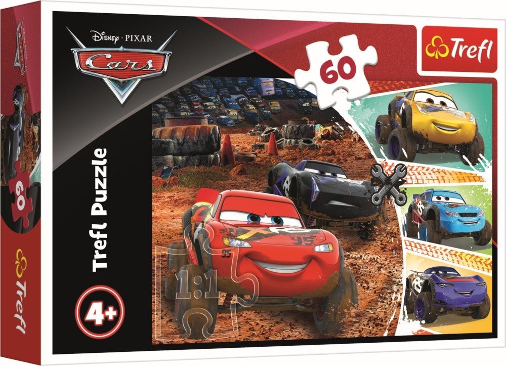 Puzzle Trefl 60 Fulger Mcqueen cu prietenii - Publisol.ro