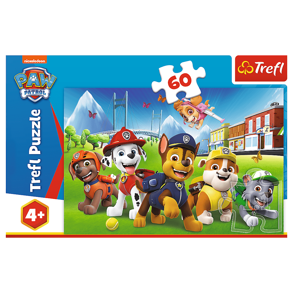 Puzzle Trefl 60 piese patrula catelusilor cateii in iarba - Publisol.ro