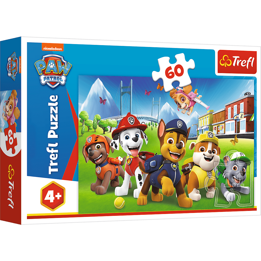 Puzzle Trefl 60 piese patrula catelusilor cateii in iarba - Publisol.ro