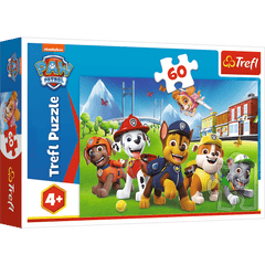 Puzzle Trefl 60 piese patrula catelusilor cateii in iarba - Publisol.ro