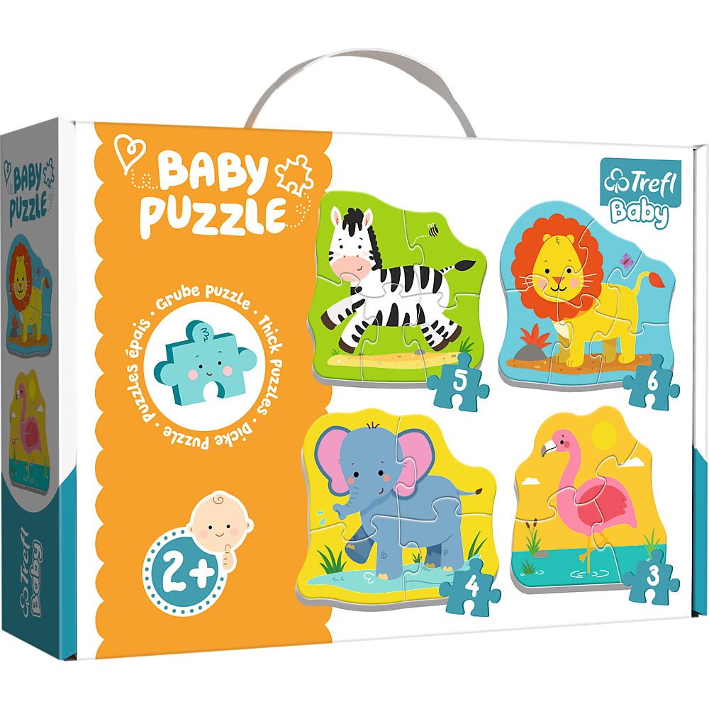 Puzzle Trefl baby clasic animale safari 8 piese - Publisol.ro