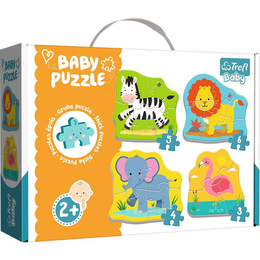 Puzzle Trefl baby clasic animale safari 8 piese - Publisol.ro