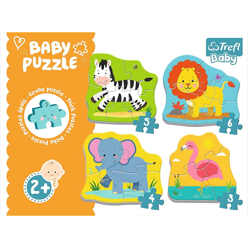 Puzzle Trefl baby clasic animale safari 8 piese - Publisol.ro