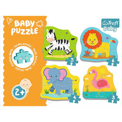 Puzzle Trefl baby clasic animale safari 8 piese - Publisol.ro