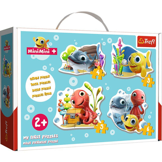 Puzzle Trefl baby clasic pestisorul minimini 18 piese - Publisol.ro