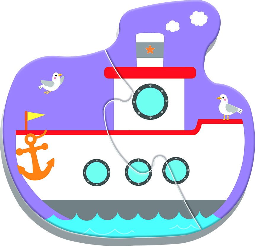 Puzzle Trefl baby clasic vehicule pentru transport 8 piese - Publisol.ro