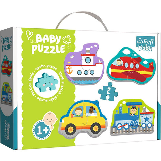 Puzzle Trefl baby clasic vehicule pentru transport 8 piese - Publisol.ro
