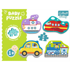 Puzzle Trefl baby clasic vehicule pentru transport 8 piese - Publisol.ro