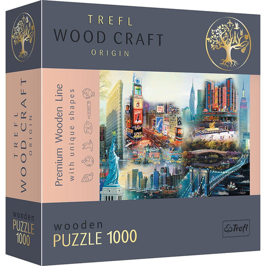 Puzzle trefl din lemn 1000 piese new york , Trefl - Publisol.ro