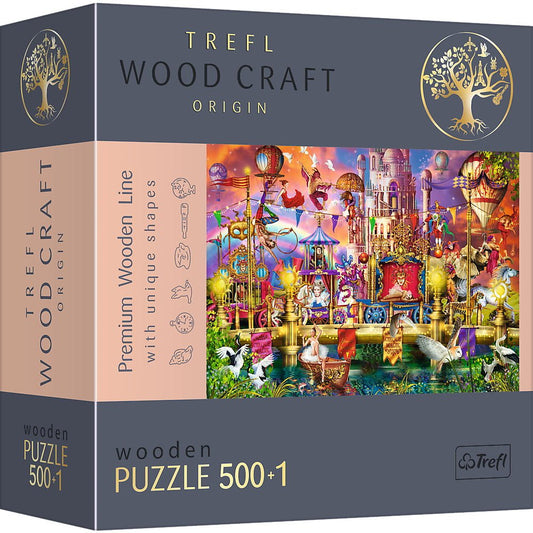Puzzle trefl din lemn 500+1 piese lumea magica , Trefl - Publisol.ro