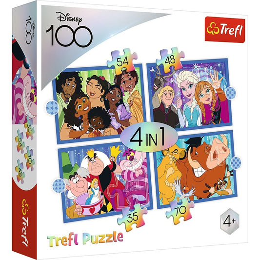 Puzzle trefl disney 4in1 minunata lume disney, Trefl - Publisol.ro