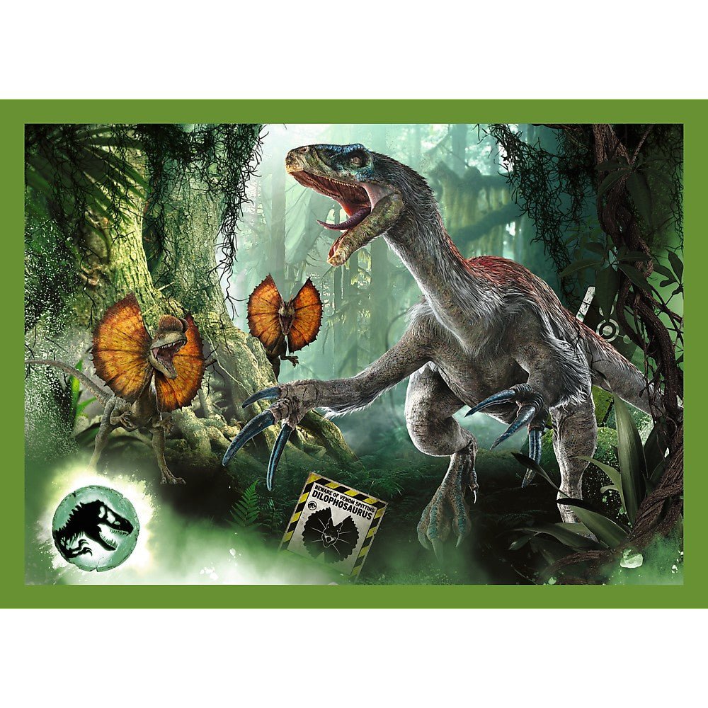 Puzzle trefl jurassic world 4in1 in lumea dinozaurilor, Trefl - Publisol.ro